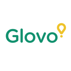 Logo de Glovo, app de comida a domicilio en España